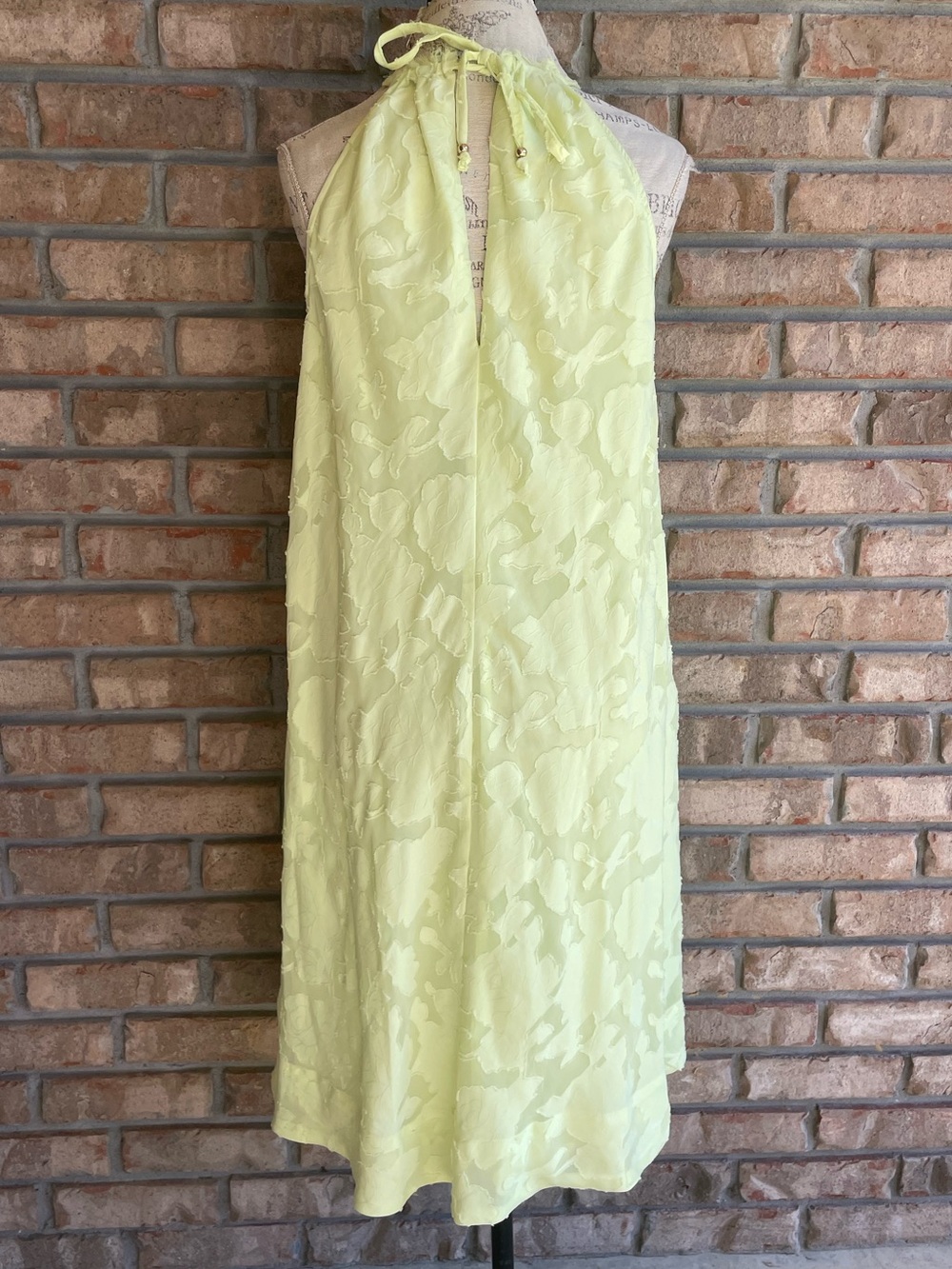 RACHEL Rachel Roy Pale Lime Halter Style Dress. NWT. - Picture 5 of 9